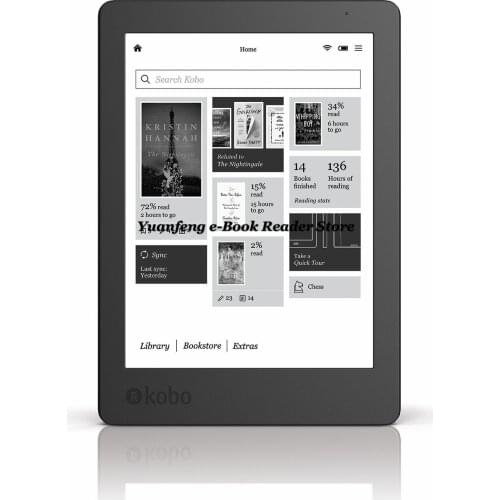 Kobo Aura edition 2 ebook reader e-ink screen eBook 6 inch 1024x768 touch screen wifi 4GB