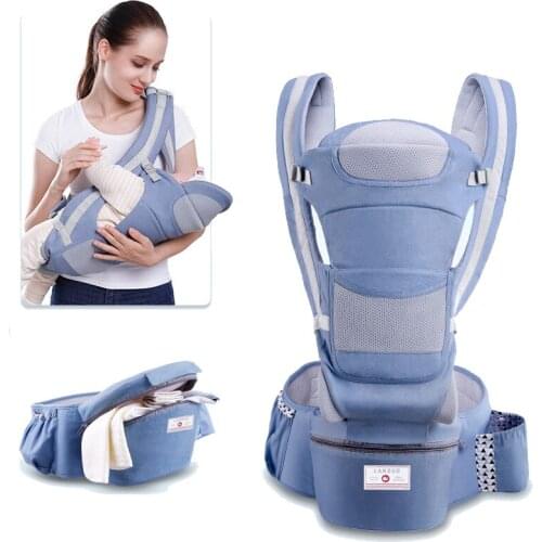 New 0-48 Month baby Ergonomic Carrier Infant Baby Hipseat Carrier 3 In 1 Front Facing Kangaroo Baby Wrap Sling LCB02