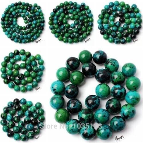 High Quality 4-14mm Synthesis Phoenix Stone Round Shape Gems Loose Beads Strand 15" DIY Creative Jewellery Making wj283