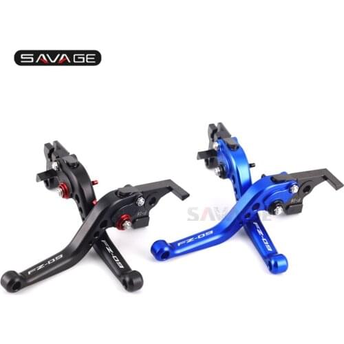 Short Brake Clutch Levers For YAMAHA FZ-07 FZ07 FZ-09 FZ 09 2014-2020 17 18 19 Motorcycle Accessories Adjustable Logo FZ07 FZ09