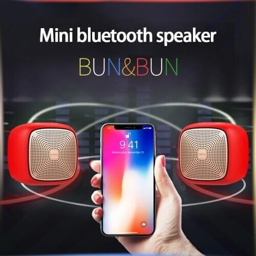 KYYSLB BUN&BUN 5.5W*2 Wireless Mini Mobile Phone Bluetooth Speaker Subwoofer Computer Waterproof and Dustproof Small Stereo