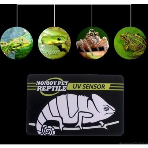 Reptile UVB Light Lamp Bulb Test Card UV Tests Paper Reptiles Terrarium Lamp Life Effective Tester Meter Pet Supplies wholesales