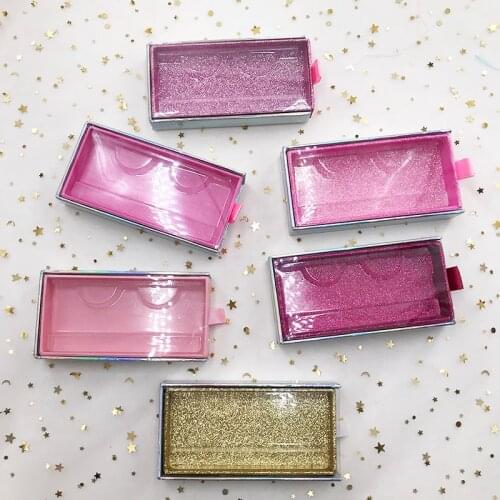 Hotselling push-pull magnet eyelash box 10mm-25mm false eyelashes custom packaging box