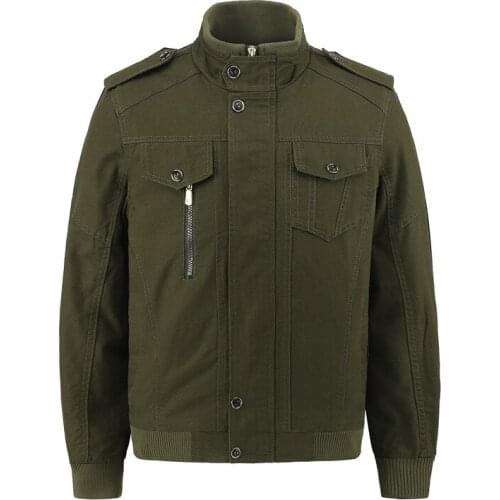Men Jackets Plus Size Tooling Jackets European And American Cotton Jacket Military Uniform In Stock Free Shipping