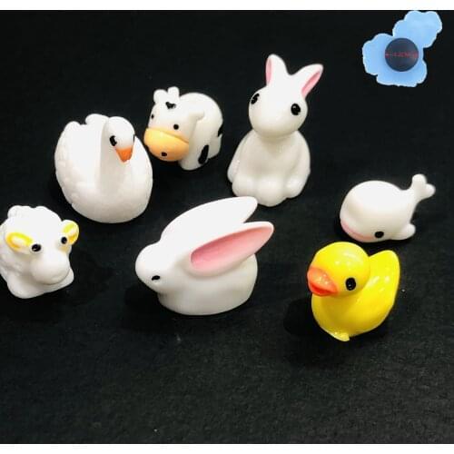 New 1pcs Cute Duck Cow Resin Shoes Accessories Garden Shoe Decorations Fit Backpack Croc Jibz Charm Children X-mas Gifts