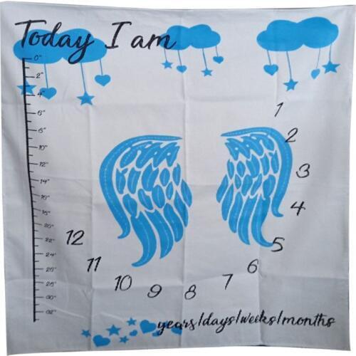 Newborn Baby Growth Celebrate Blanket Props Photography Backgrounds Cloth Girls Boys Blankets