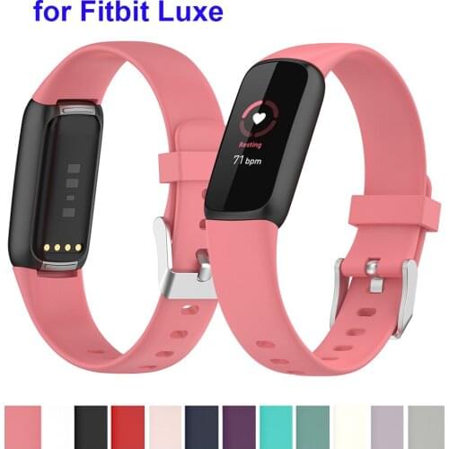 New Strap for Fitbit Luxe Smartwatch Band Silicone Wristband Replacement for Fitbit Luxe Fitness Tracker Accessories Small Large