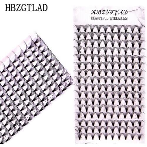 Wholesale price 16 lines volume 8-18mm 10/20D eyelash extensions 100% handmade synthetic hair russian volume lashes premade fans