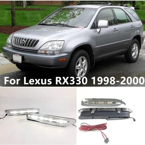 LED Daytime Running Light For Lexus RX300 RX330 RX350 1998 1999 2000 Car Accessories Waterproof ABS 12V DRL Fog Lamp Decoration