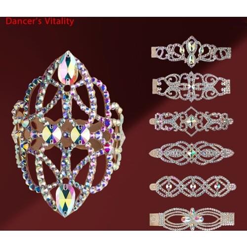 Belly Dance Bracelet Diamond-Studded Hand Chain Oriental Dancing Female Temperament Profession Performance Accessories