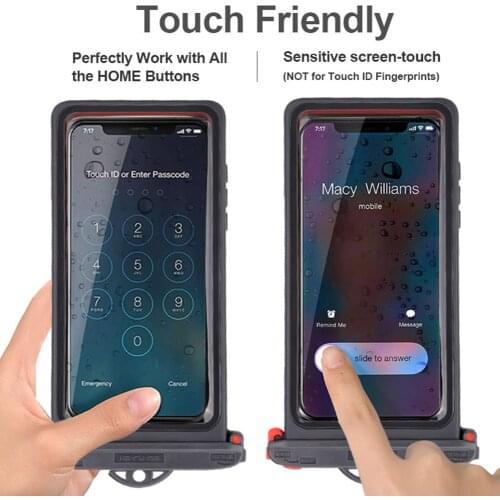 Waterproof Phone Case Swim Pouch Bag Case For Samsung S10 Anti-falling Cover For iPhone 12 11 XS MAX 8 7 6 Plus Below 6.9 Inch