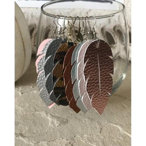 Japan Steel Blade Leaf Earrings Die Cut Steel Punch Earrings Cutting Mold Wood Dies for Leather Cutter for Leather Crafts