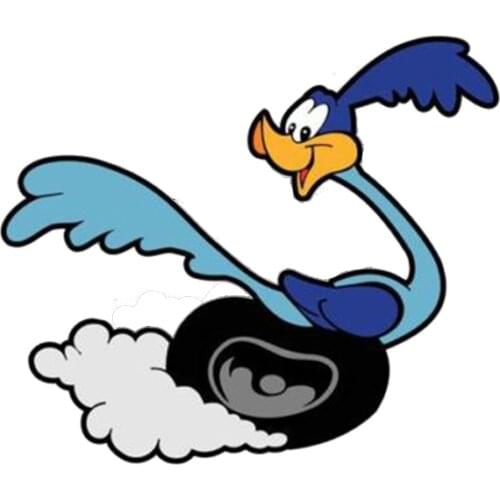 Funny Cartoon Road-Runner Graffiti Car Stickers Styling Bumper Cover Scratches Sunscreen Decal Auto Car Accessories KK