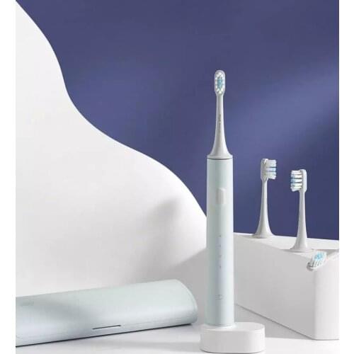 Mijia Mi Sonic Electric Toothbrush T500C Wireless Induction Charging Waterproof with Storage Box 4 Brush Head