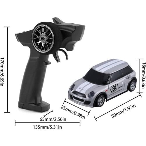 1:76 Turbo Racing RC Mini Car Full Proportional Electric Race Car RTR Kit 2.4GHZ Experience Racing Car for Children Car Toys