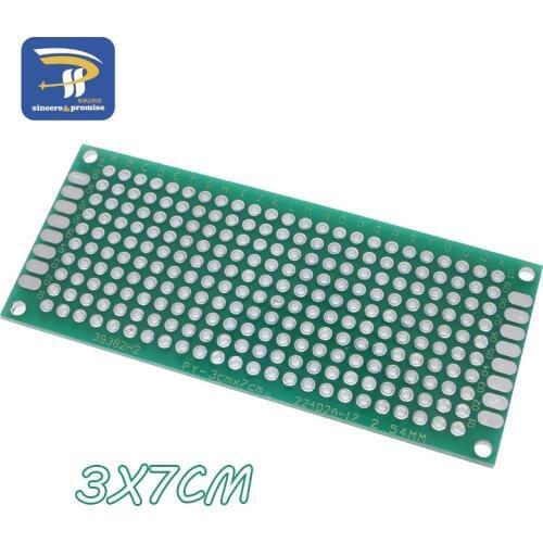 1pcs 3x7cm 3*7 Double Side Prototype PCB Universal Printed Circuit Board