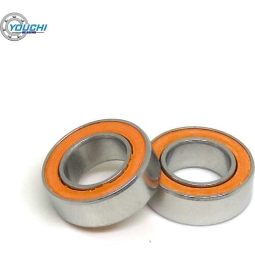 10pcs 5x9x3mm SMR95C Rubber Seals Stainless Steel Hybrid Ceramic Bearing MR95 SMR95 RS MR95RS SMR95 5*9*3 ABEC-7 Ball Bearings