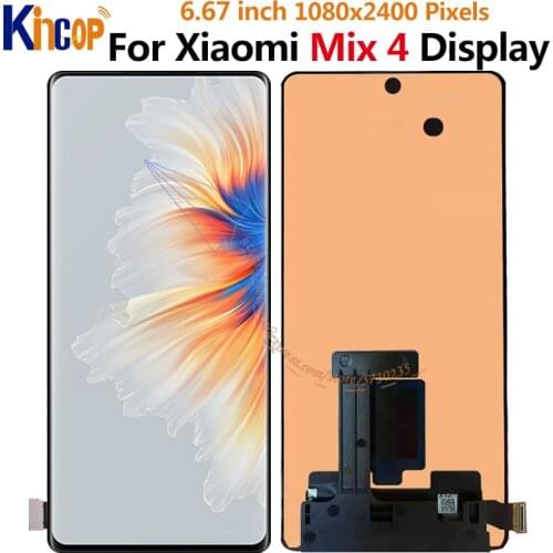 6.67'' Original AMOLED For Xiaomi Mix 4 LCD Display Touch Panel Screen Digitizer Assembly For Mi Mix4 Mix 4 LCD