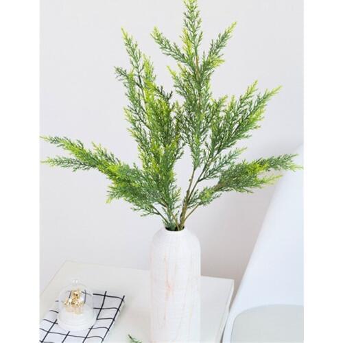 6pcs 70cm Artificial Plant Pine Tree Branch Fake Foliage Wedding Home Office Furniture Decor Green