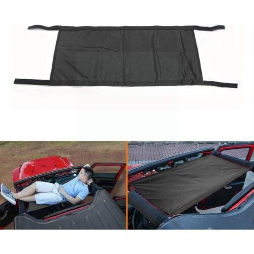 Car Roof Hammock Sunshade Fit For Jeep Wrangler LJ JLU For Jeep 2-4 JK JKU Gladiator JT TJ Doors YJ JL U9R7