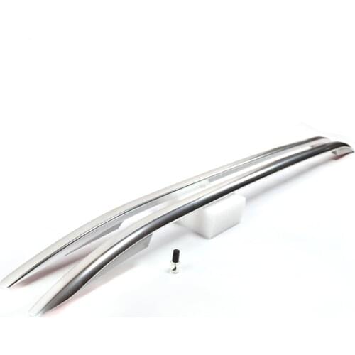 Silver ABS Plastic Material Luggage Carrier Crossbar Top Rails 2pcs Sticky Car Roof Rack for Porsche Cayenne 2011-2017