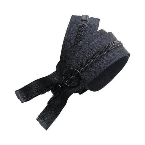 Free shipping 5pcs/lot 5# black 100cm Nylon zipper single head zipper circle big clothing bags tents pull the tooth coat zipper