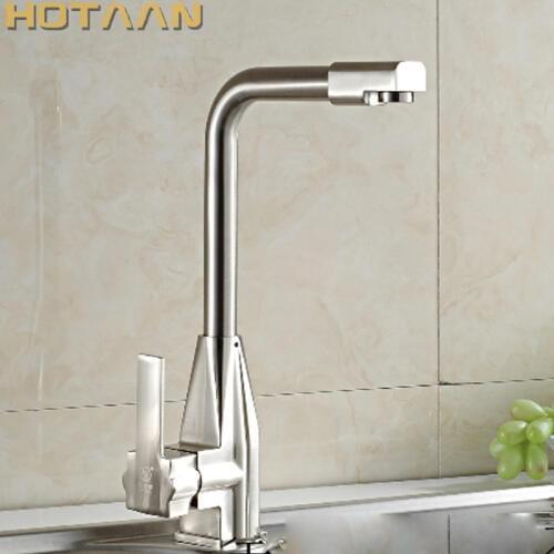 Free shipping High Quality Guarantee! brush nickel kitchen sink tap , torneira,kitchen mixer swivel Kitchen Faucets,YT-6027