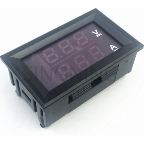Mini Digital Voltmeter Ammeter DC 100V 10A Panel Amp Volt Voltage Current Meter Tester 0.28" Blue Red Dual LED Display