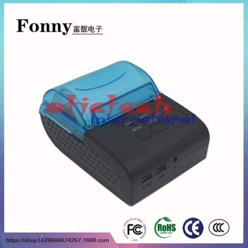 By dhl or ems 50pcs ZJ - 5805 58mm Bluetooth 4.0 Android 4.0 EU / US / UK PLUG POS Receipt Thermal Printer