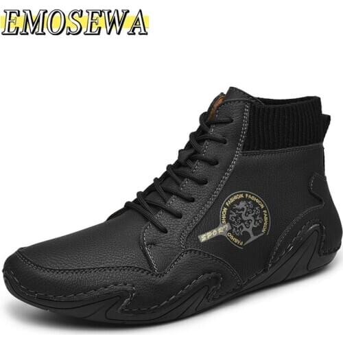 Мужские классические ботинки EMOSEWA China At AliExpress