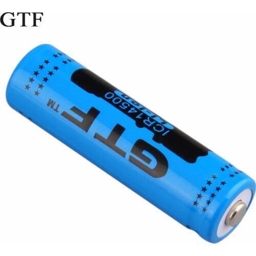 GTF 1pc 14500 3.7V 2800mAh Rechargeable Li-ion Battery for LED Flashlight Battery
