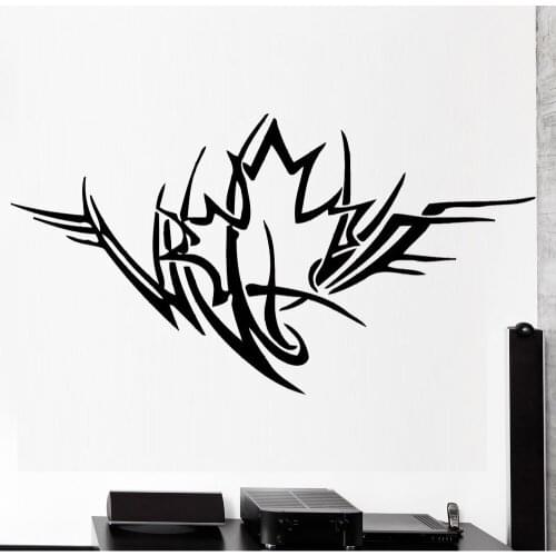 Maple Leaf Symbol Wall Stickers Home Decor Sofa Background Living Room Large Vinyl Decal Ornament Creative Removable Decals 6954