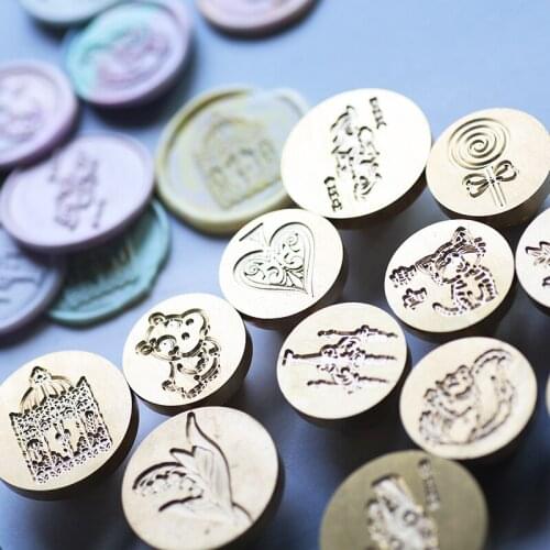 Cat Candy Wax Stamp Animal Fire Paint Stamp Student DIY Diary Wax Stamp Wedding Invitation Decoration Accessories