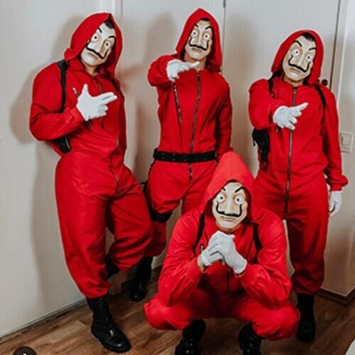 Halloween cosplay Salvador Dali Movie The House of Paper La Casa De Papel Money Heist glove
