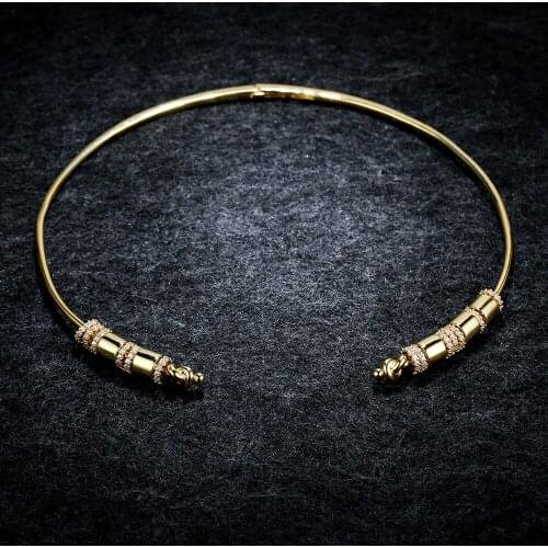 LIDU High Quality 925 Silver Opening Necklace Exquisite Clavicle Chain Monaco Jewelry Gift To Friends