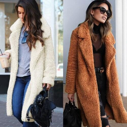 Fall/winter fashion lapel pocket long-sleeved blouse long coat