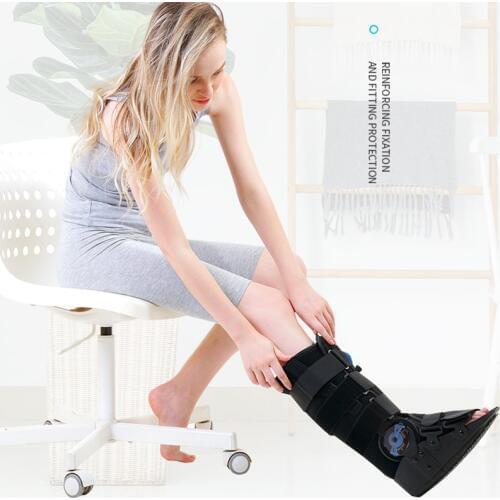 ROM Pneumatic Walker 17 Inch Orthopedic Walking Air Boot Cast Brace For Ankle Injuries Sprains Inflatable Knee Orthosis Supports