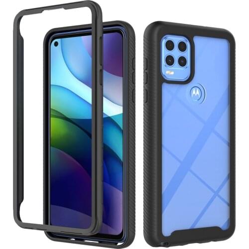 Shockproof Fundas Case For Motorola Moto G Stylus 5G 2021 6.8 Cover Coque Transparent Acrylic PC TPU Frame Non Slip Bumper Shell