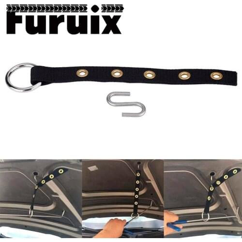 Dent Repair Strap Repair S Hook Car Automobile Nylon Strap with Metal Hook for Paintless Dents Repair Rod