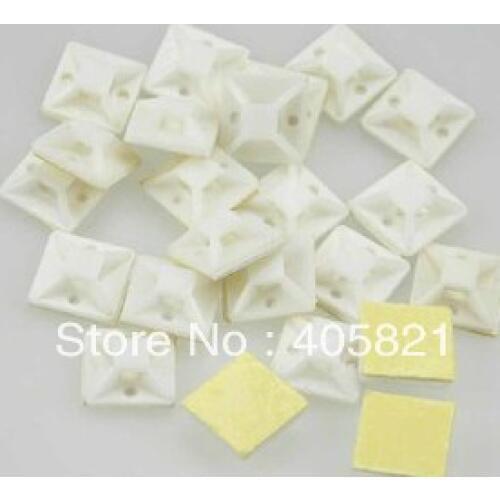 20mm*20mm Self-adhesive tie mounts/locating piece 1000PCS/Bag