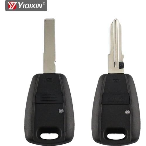 YIQIXIN 1 Button For Fiat Punto Bravo Doblo Palio Albea Blue Black Remote Car Key Shell Case Cover Blade Transponder Ignition