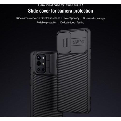 For OnePlus 9R /1+9R Camera Protection Case NILLKIN Plastic Slide Camera Lens Protective Cover Case for OnePlus 9 R/OnePlus9 R