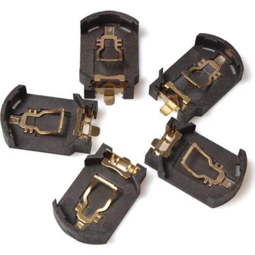 20PCS/lot Gold-plated SMD CR2032 Button Cell Li-ion Battery Holder Box Socket Environmentally Friendly Battery Holder