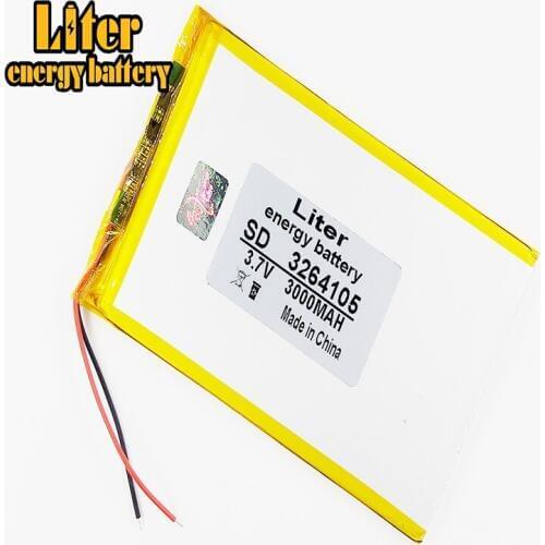 3264105 3065105 3.7V 3000mah Lithium polymer Battery with Protection Board For 7 inch Tablet PC