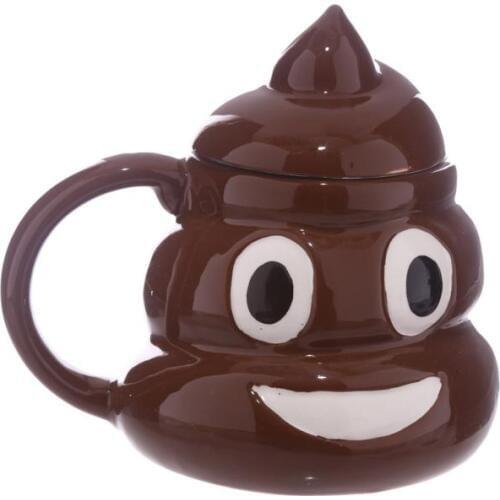 3D Funny Kuso Shit Mug Creative Ceramic Coffee Cup Kawaii Tea Cup Porcelain Novelty for Friend Gift
