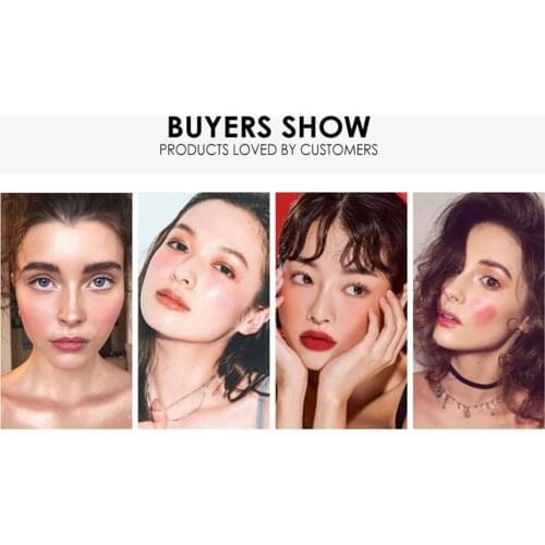 6-Color Liquid Blush Natural Cheeks Makeup Hydrated Creamy Velvet Texture, 0.35oz