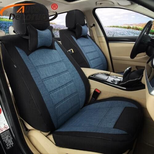 AutoDecorun Flax Cover Car for Toyota Wish 2010 Car Seat Covers Sets Accessories Seat Cushion Automobiles Seat Supports Styling