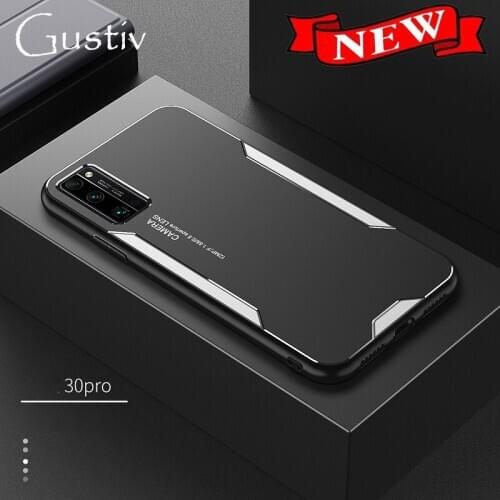 Metal Panel TPU Silicone Phone Case for Huawei Honor 9 10 20 30 Lite V9 V10 V30 9X X10 Play 4 4T Pro Max Case Cover