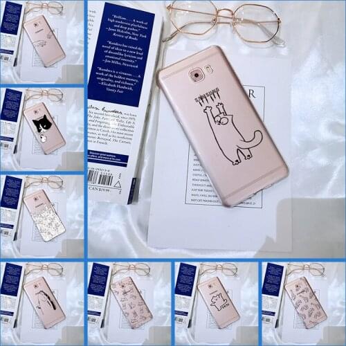 Back Cover For Samsung Galaxy C5 C7 C8 Silicone Funny Cat Cute Dog Elephant Animal Phone Case For Samsung Galaxy C9 C7 C5 Pro