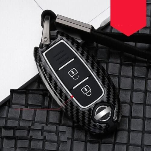 Carbon fiber Alloy Silicone Key Case Cover For Nissan Qashqai J10 J11 X-Trail t31 t32 kicks Tiida Pathfinder Murano Note Juke